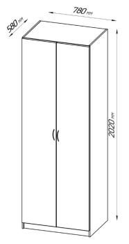 Шкаф Гуд Лакк Пегас (2 двери)