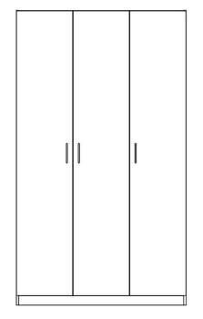 Шкаф Гуд Лакк Пегас (3 двери)