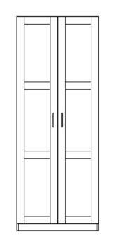 Шкаф Гуд Лакк Пегас (2 двери сборные)