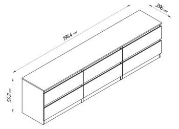 Тумба Гуд Лакк Кастор (6 ящиков)