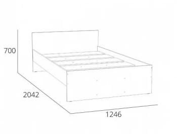 Кровать полутороспальная Сильва Симпл НМ 011.53-02