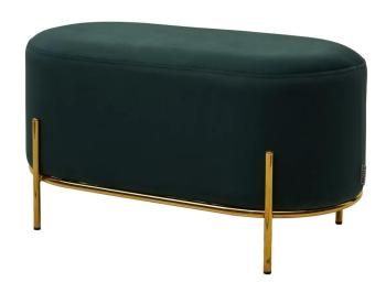 BLUVEL-78 зеленый, велюр / золотой каркас
