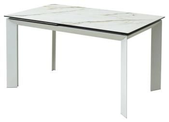 KL-188 Контрастный мрамор матовый, итальянская керамика/ белый каркас