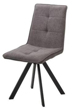 B28 Темно-серый, велюр / черный каркас