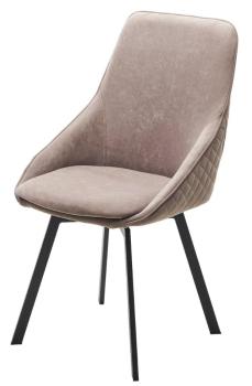 B5 Капучино, велюр / черный каркас