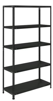 Стеллаж металлический Brabix ГРАФИТ MS KD-180/40-5