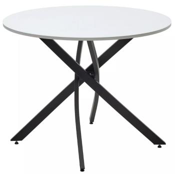 Белый, стекло/ Черный каркас