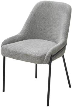 Garna-018 серый, ткань / черный каркас