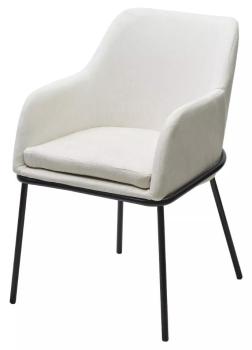 RAIN 1 молочный велюр / черный каркас