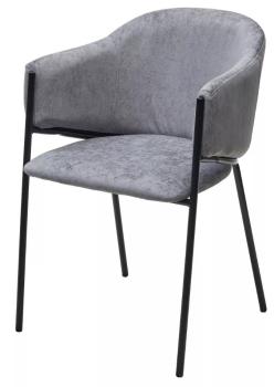 RAIN 17 серый, велюр / черный каркас