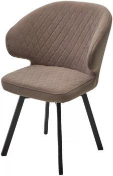 B5 Капучино, велюр / черный каркас