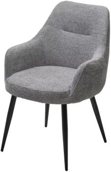 ткань DAVIS RETRO BLISS 85, цвет серый / черный каркас