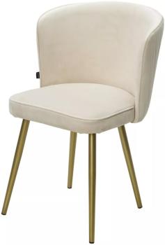 ZIZI 002 Молочный, велюр / Золотой каркас