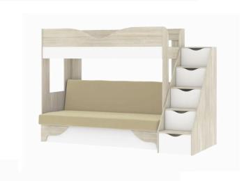 Дуб сонома /Аляска / Велюр Кремовый