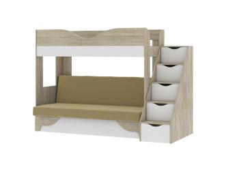 Дуб сонома / Аляска / Велюр Бежевый