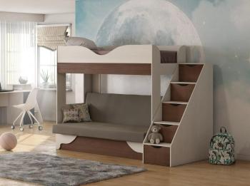 Бодега Светлый / Орех Донской / Велюр Коричневый