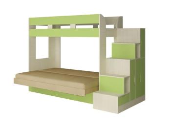 Кровать-чердак Атлант Карамель 75-01