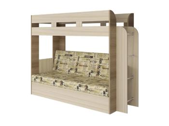 Ясень Шимо Темный / Светлый / Ткань Газета