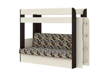 Ясень Анкор Светлый / Бодега Темный / Ткань Ромб