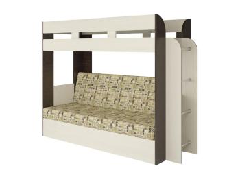 Ясень Анкор Светлый / Бодега Темный / Ткань Газета