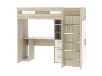 Дуб сонома / белый снег