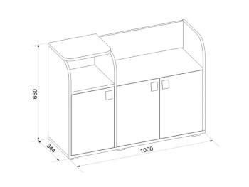 Тумба для обуви Атлант Ивушка 5 с мягким сидением