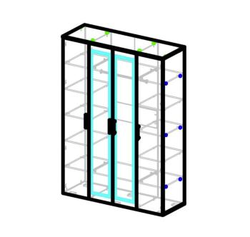 Шкаф четырехдверный Атлант Бруно