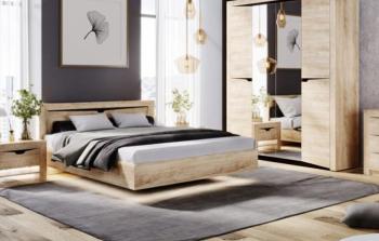 Полутораспальная кровать Woodville Магантия 140х200 с ПМ парящая