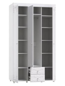 Шкаф 3 дв (560) с 2 Большими глухими дверьми, с 1 Малой глухой дверью и ящиками Катрин-К ИТ-56 Италия