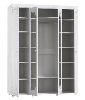 Шкаф 4 дв (560) с 2 Большими зеркальными дверьми и 2 Большими глухими дверьми Катрин-К ИТ-60 Италия