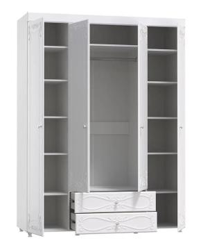 Шкаф 4 дв (560) с 2 Большими глухими дверьми, с 2 Малыми глухими дверьми и ящиками Катрин-К ИТ-62 Италия