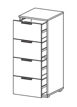 Комод Атлант Харди узкий