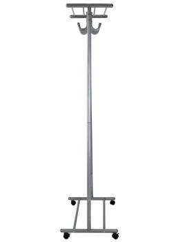 Вешалка напольная на колесах Мебелик М 9 с крючками