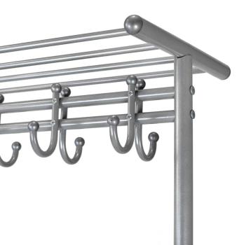 Вешалка напольная на колесах Мебелик М 9 с крючками