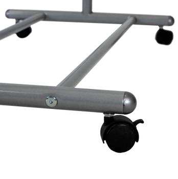 Вешалка напольная на колесах Мебелик М 9 с крючками