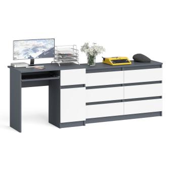 Графит/Белый