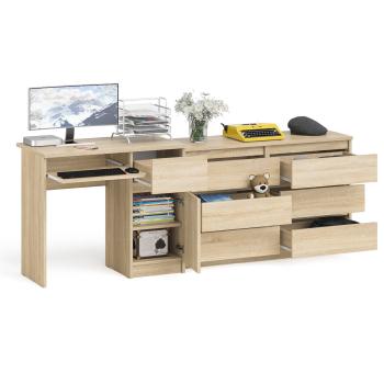 Стол компьютерный СВК Мори МС-1 правый + Комод МК1200.6