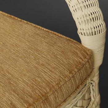 Комплект террасный TetChair ANDREA (стол кофейный со стеклом + 2 кресла + подушки)