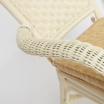 Комплект террасный TetChair ANDREA (стол кофейный со стеклом + 2 кресла + подушки)