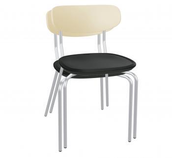 Бежевый/Черный/Хром лак