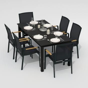 Обеденная группа Ideal Patio DOLLA SOLA - стол алюминий 180