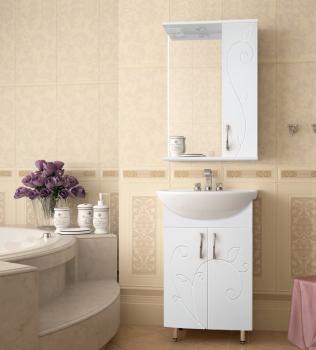 Тумба с раковиной Style Line Эко Фьюжн №9 55 + Умывальник Уют 55