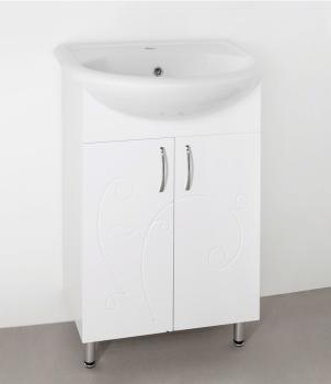 Тумба с раковиной Style Line Эко Фьюжн №9 55 + Умывальник Уют 55