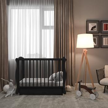 Кроватка Кубаньлесстрой Кубаночка-6 маятник универсальный с ящиком, БИ 42