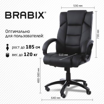 Кресло офисное Brabix Bliss MS-004, 6 массажных модулей
