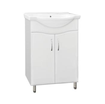 Тумба Style Line 9 под умывальник Байкал 60, Волна + Умывальник Байкал 60