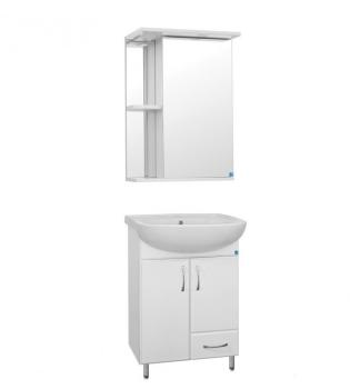Тумба Style Line 10 (1 ящ.) под умывальник Ладога 50 + Умывальник Ладога 50