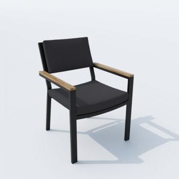 Обеденная группа Ideal Patio CANA BONTA - стол стекло 220/каркас карбон