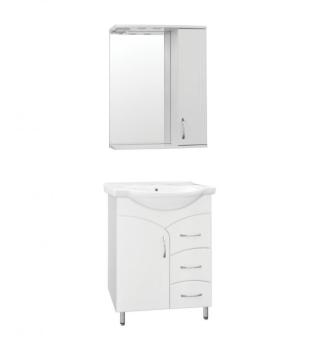 Тумба Style Line 22 (3 ящ.) под умывальник Байкал 65 + Умывальник Байкал 65