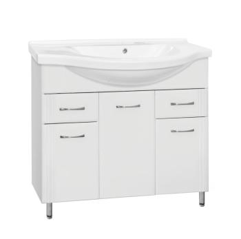 Тумба Style Line 26 (2 ящ.) под умывальник Эльбрус 100 + Умывальник Эльбрус 100